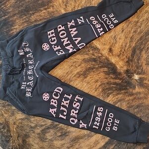 Pink Black Craft Ouija Board Sweatpants